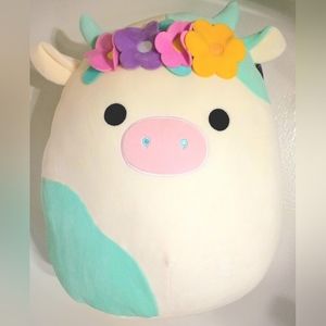 Squishmallow belana easter Cow 16"